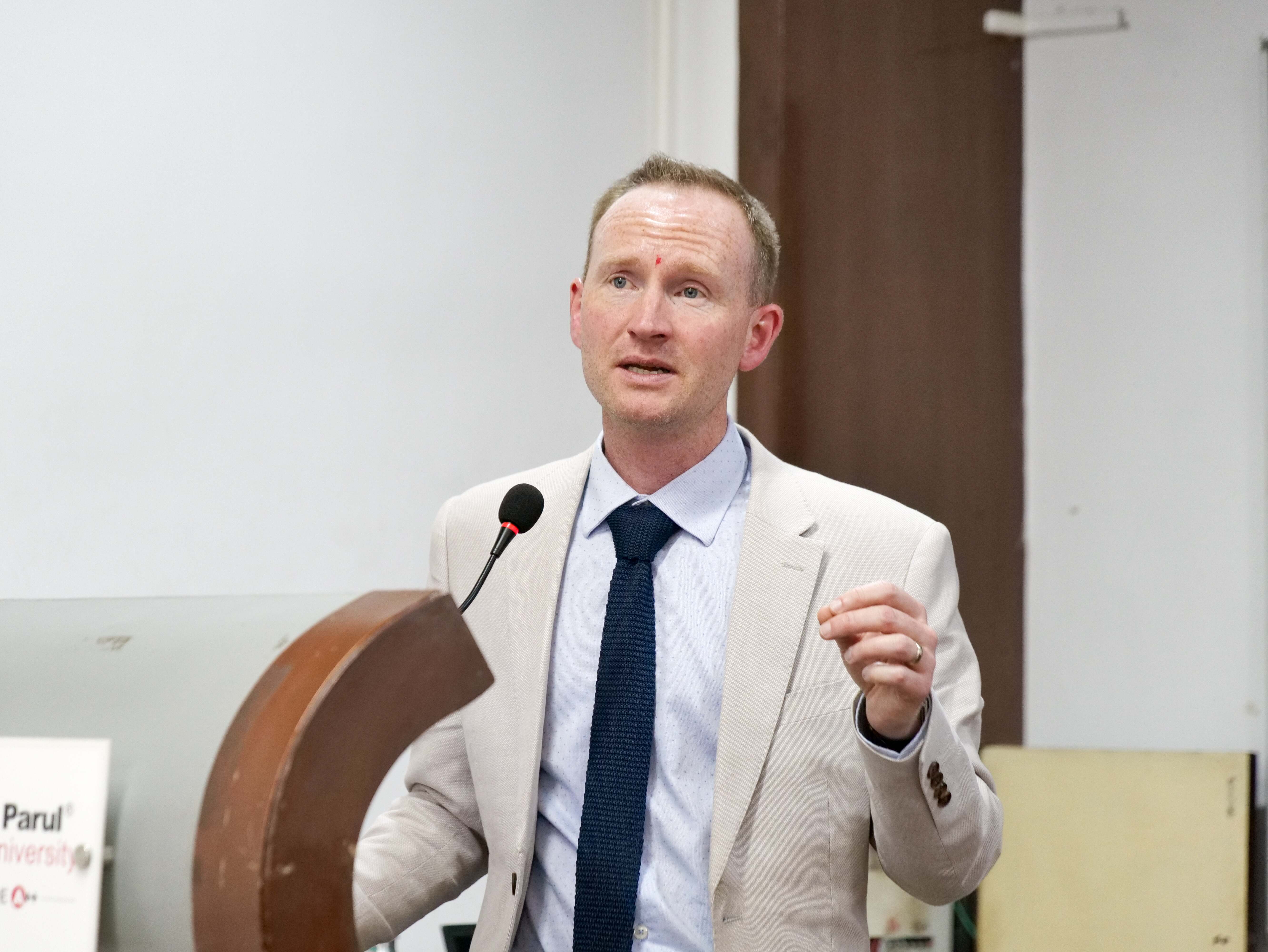 Prof. Nathan Cooper visited Parul University